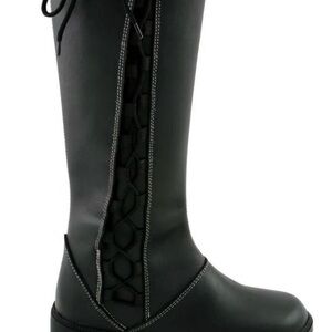 Milwaukee women’s Black Lace-Up Riding Boots